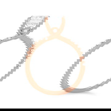 Uneek Twist Half Diamond Engagement Setting 4