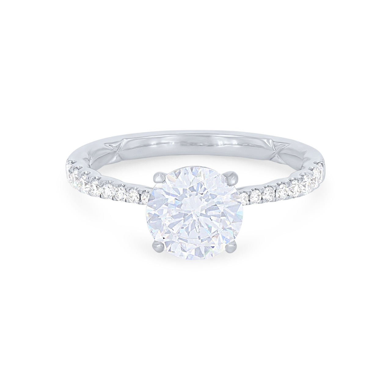 A. Jaffe Graduated Diamond Engagement Setting 0