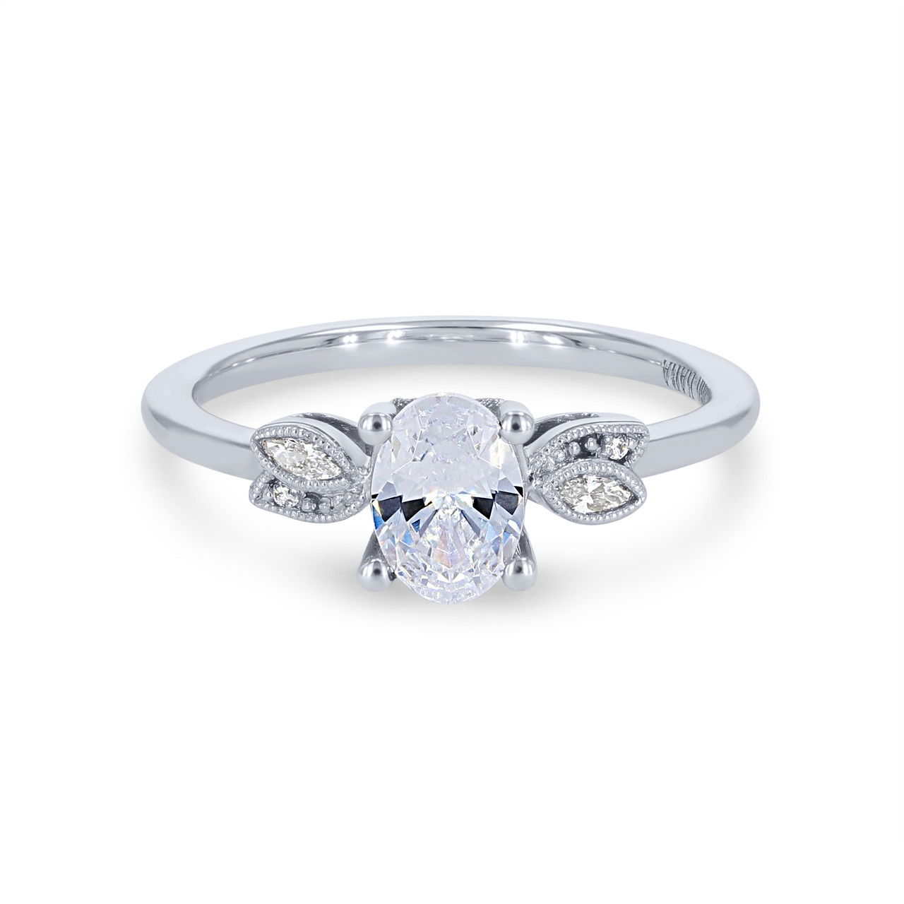 Kirk Kara Dahlia Floral Diamond Engagement Setting 0