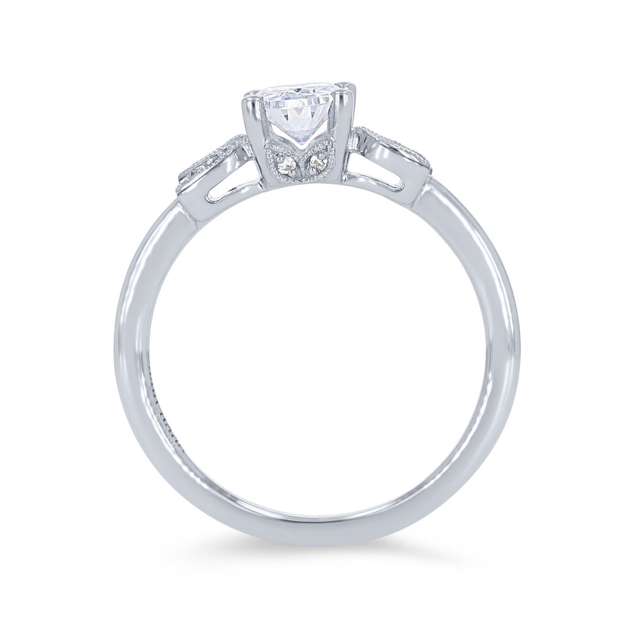 Kirk Kara Dahlia Floral Diamond Engagement Setting 2