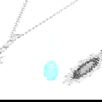 Emerald and Diamond Halo Pendant 0