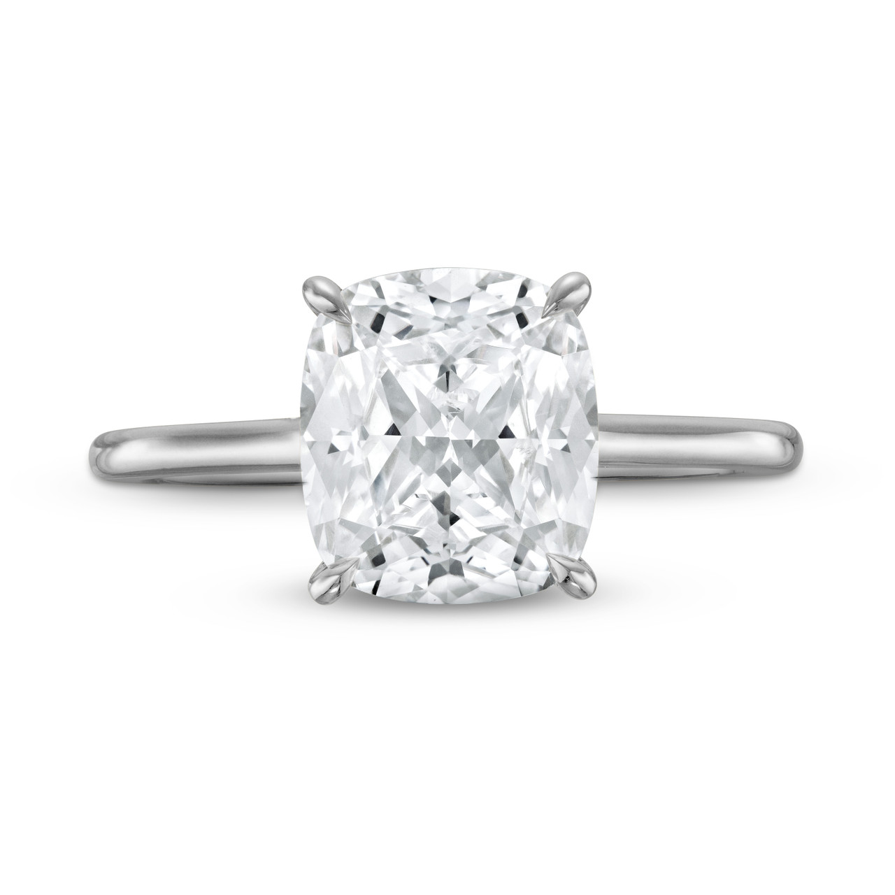 Petite Solitaire Cathedral Engagement Setting by C. Gonshor 0