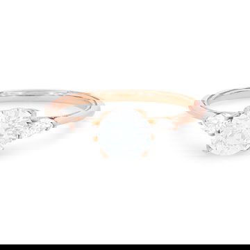 Kirk Kara Stella Three Stone Pear Diamond Engagement Setting