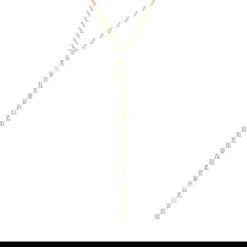 Baguette Diamond Drop Necklace
