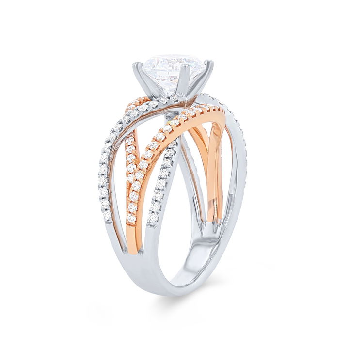 White Gold 18K Simon G. Open Woven Engagement Setting