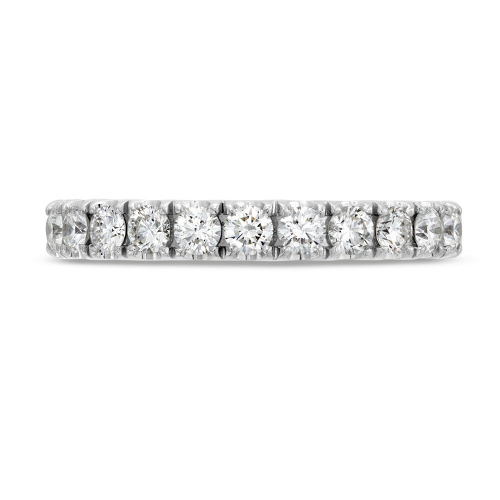 Simon G. Three Sided Diamond Wedding Band In White Gold 18K