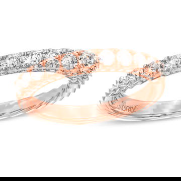 Simon G. Three Sided Diamond Wedding Band
