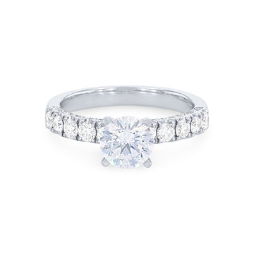 Simon G. Three Sided Diamond Engagement Setting In Rose Gold 18K