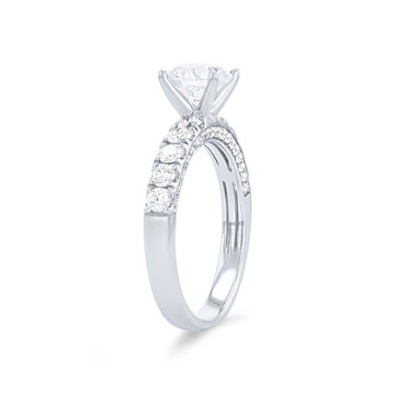 Simon G. Three Sided Diamond Engagement Setting In Rose Gold 18K