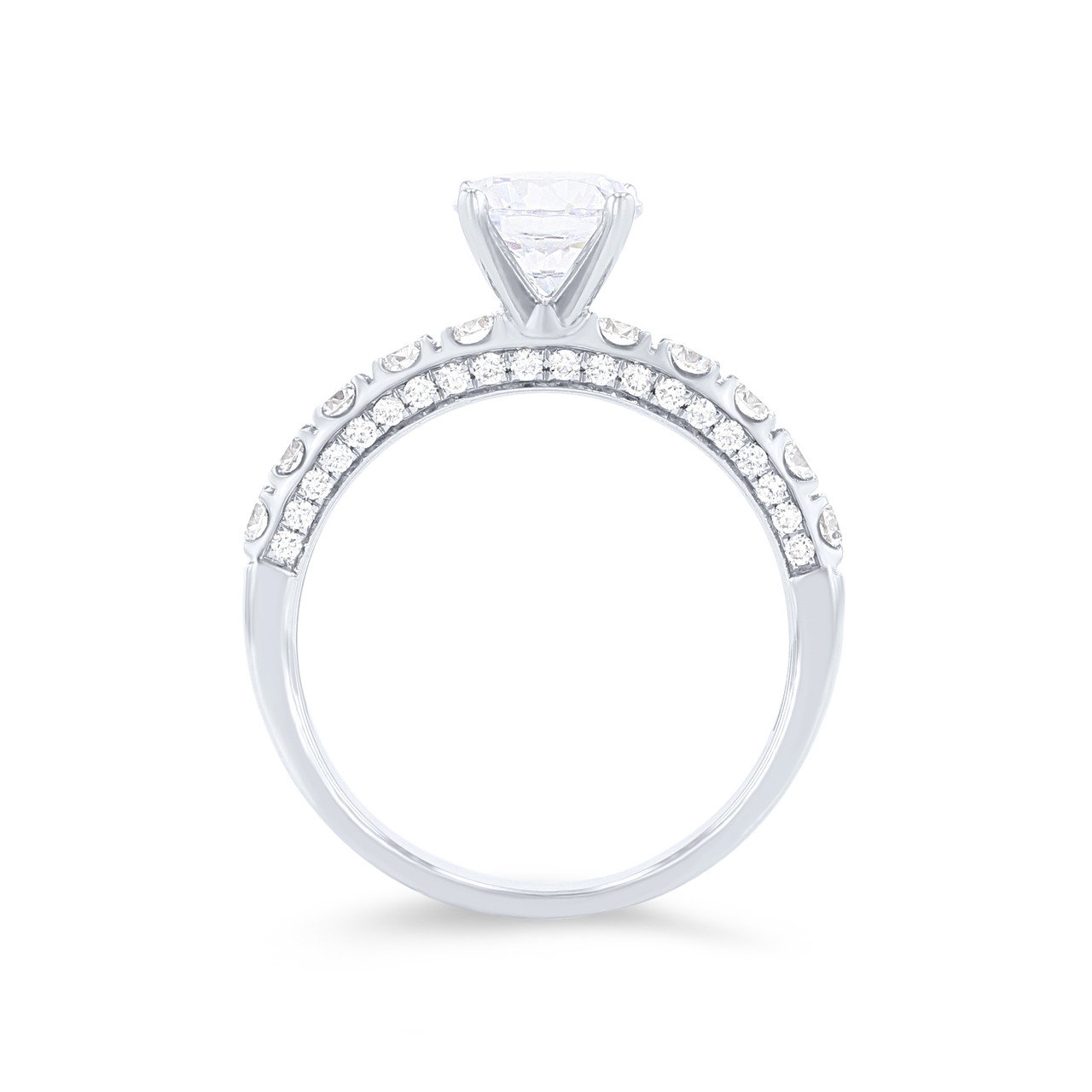 Simon G. Three Sided Diamond Engagement Setting 3