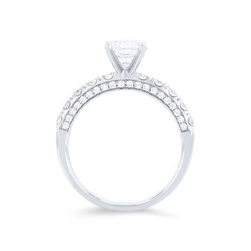 Simon G. Three Sided Diamond Engagement Setting In Rose Gold 18K