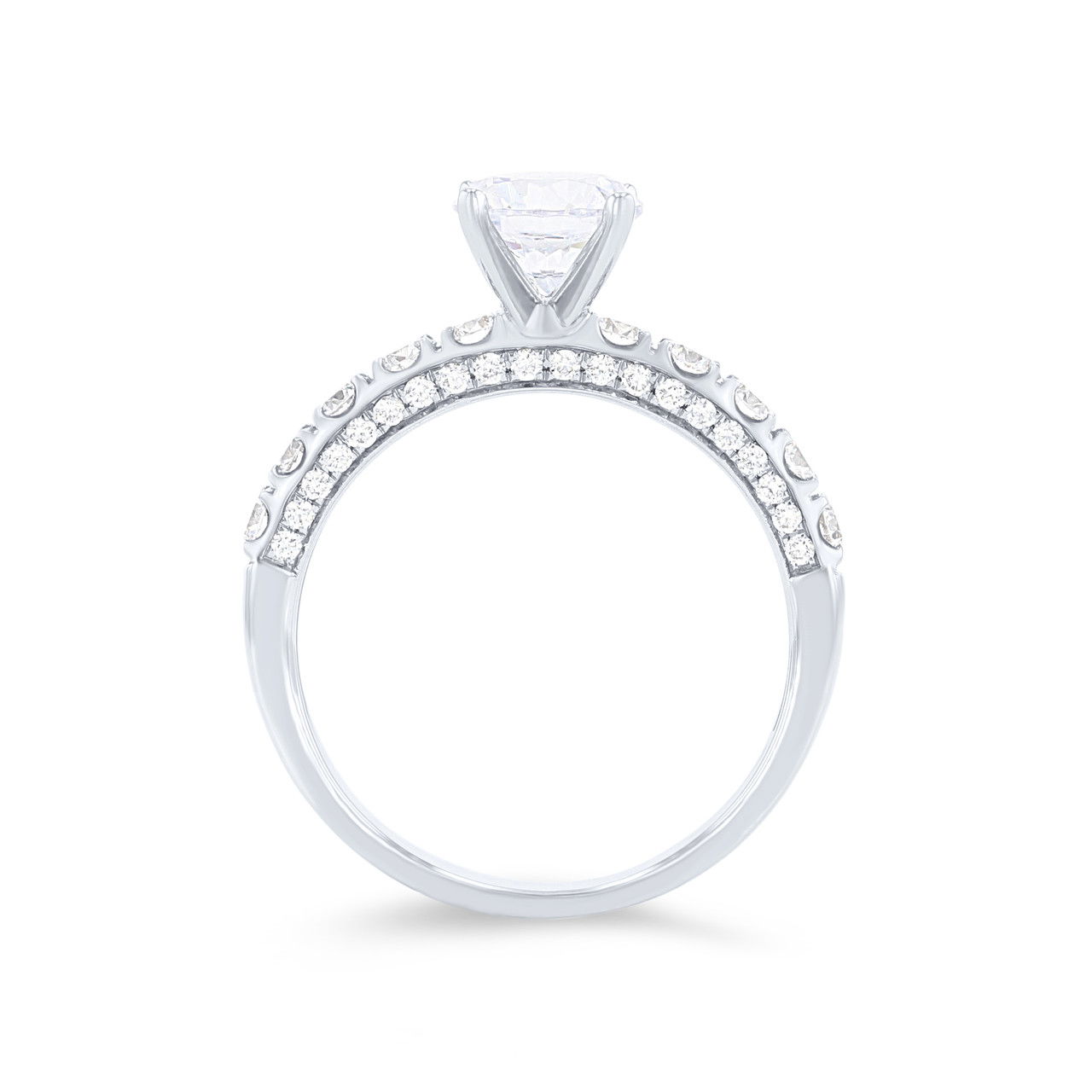 Simon G. Three Sided Diamond Engagement Setting