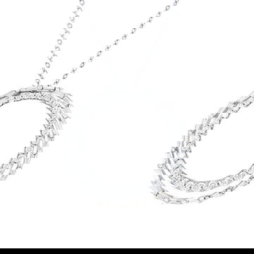 Double Circle Diamond Pendant