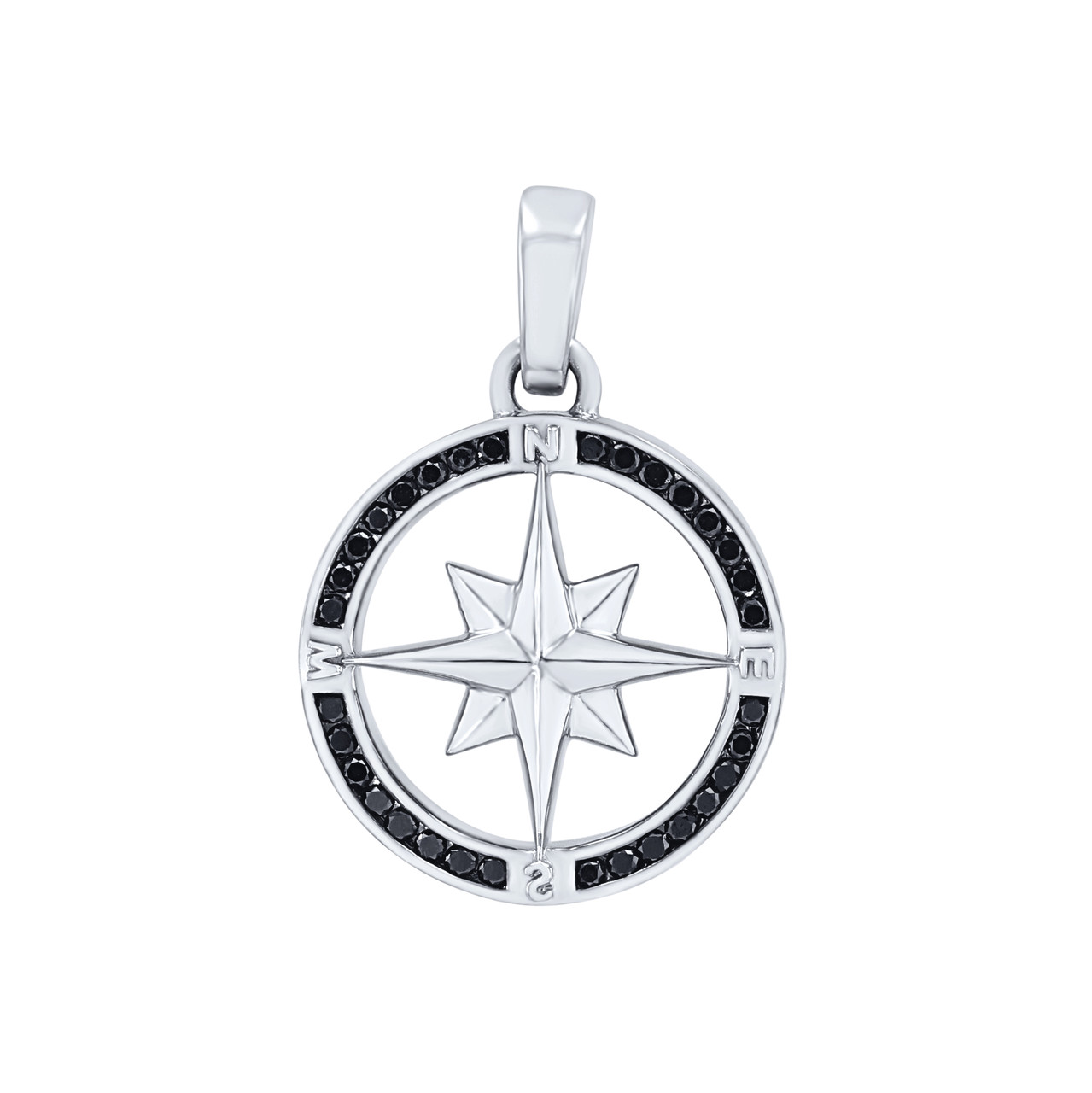 Black Diamond Compass Pendant 0