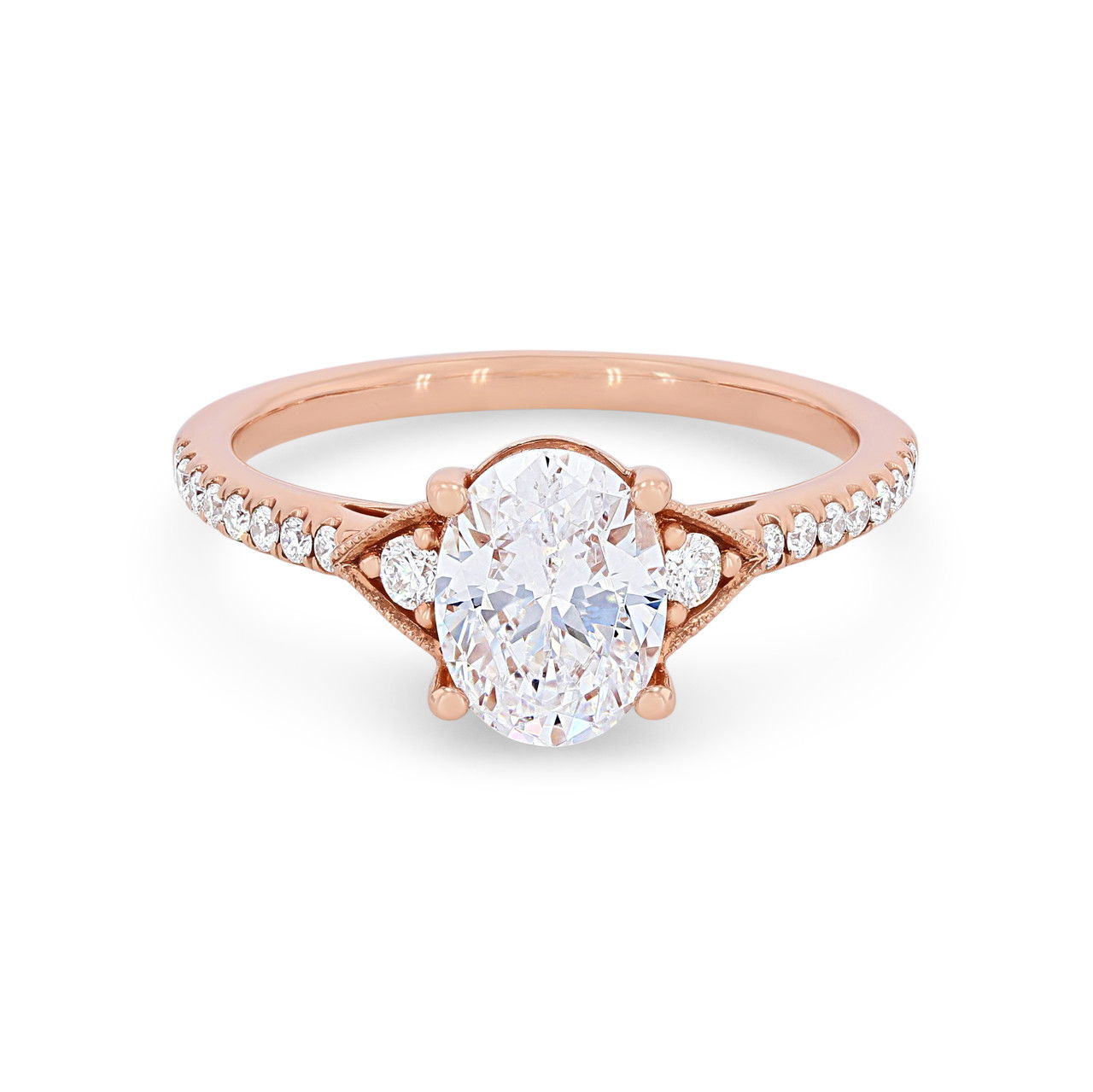Milgrain Diamond Engagement Setting