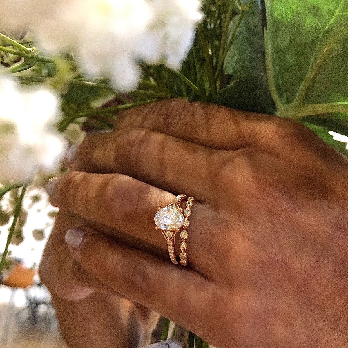 Milgrain Diamond Engagement Setting