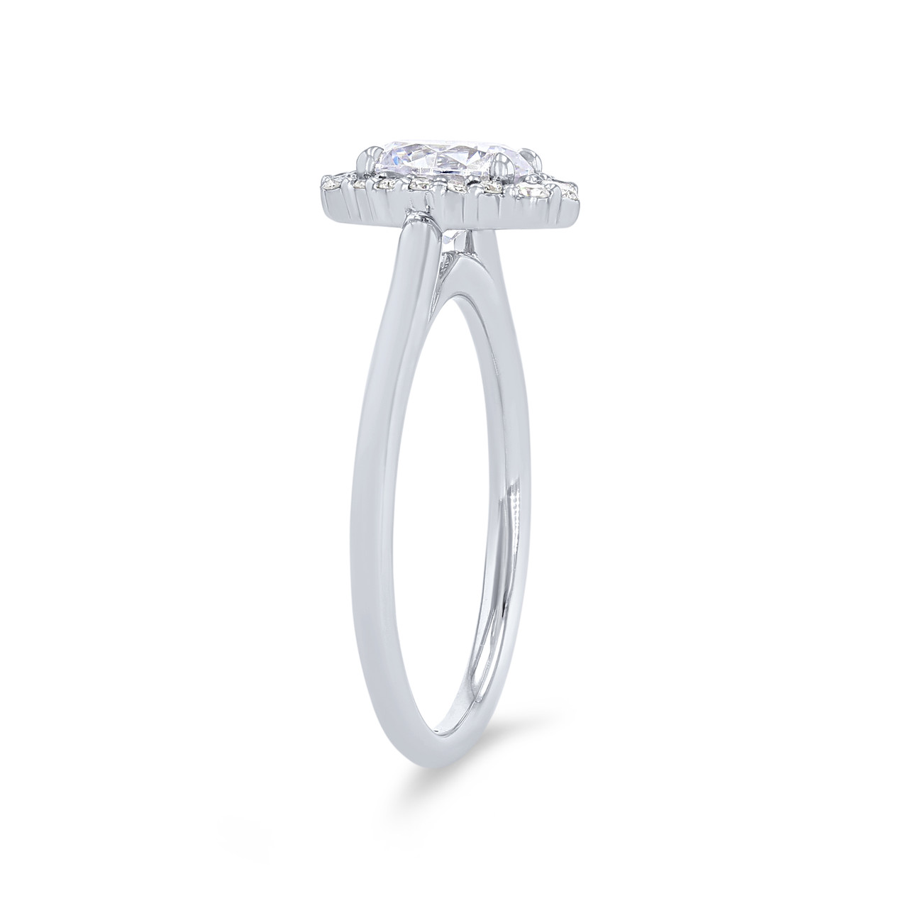 Uneek Graduated Halo Solitaire Engagement Setting