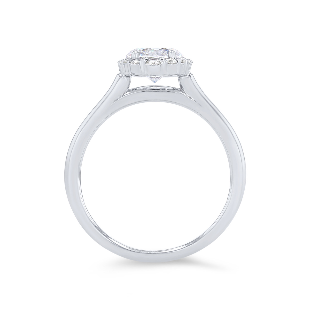 Uneek Graduated Halo Solitaire Engagement Setting