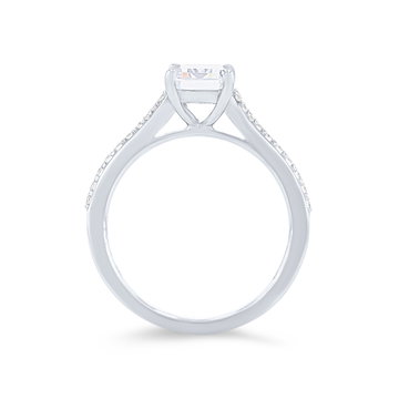 Simon G. Cathedral Tapered Engagement Setting In White Gold 18K