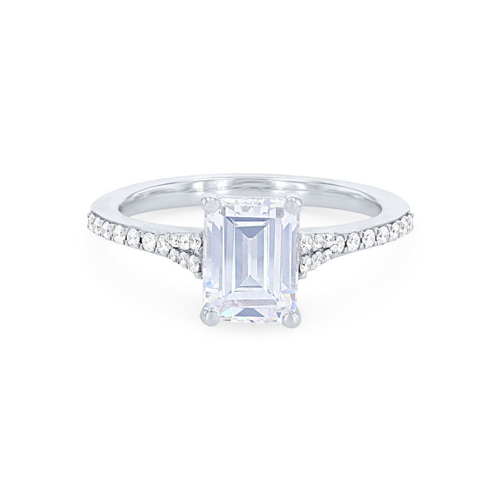 Platinum Simon G. Cathedral Tapered Engagement Setting