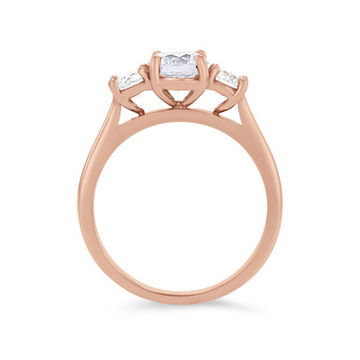 Three Stone Round Diamond Engagement Setting