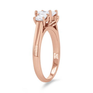 Three Stone Princess Diamond Engagement Setting