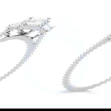 Three Stone Princess Diamond Engagement Setting