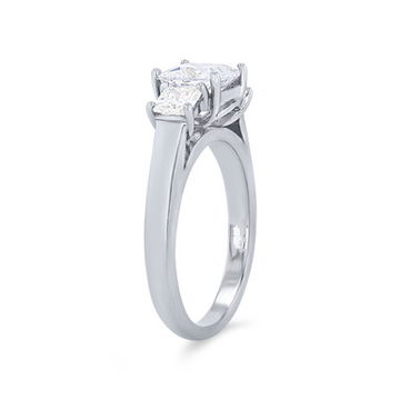 Three Stone Princess Diamond Engagement Setting