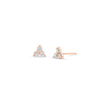 Diamond Trio Stud Earrings