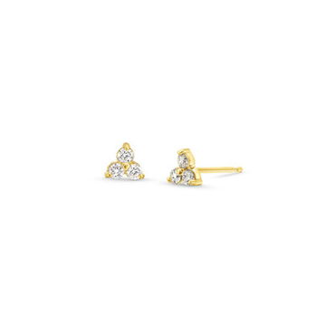 Diamond Trio Stud Earrings