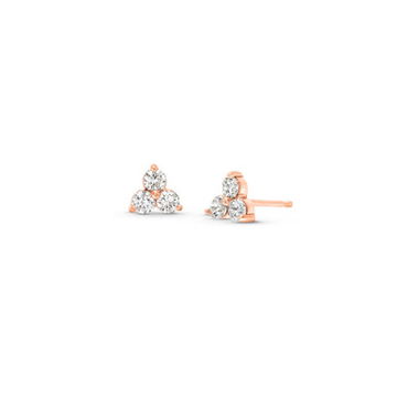 Diamond Trio Stud Earrings