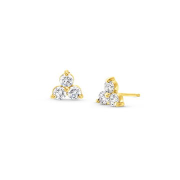 Diamond Trio Stud Earrings
