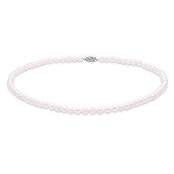 Freshwater Pearl Strand Necklace In White Gold 14K