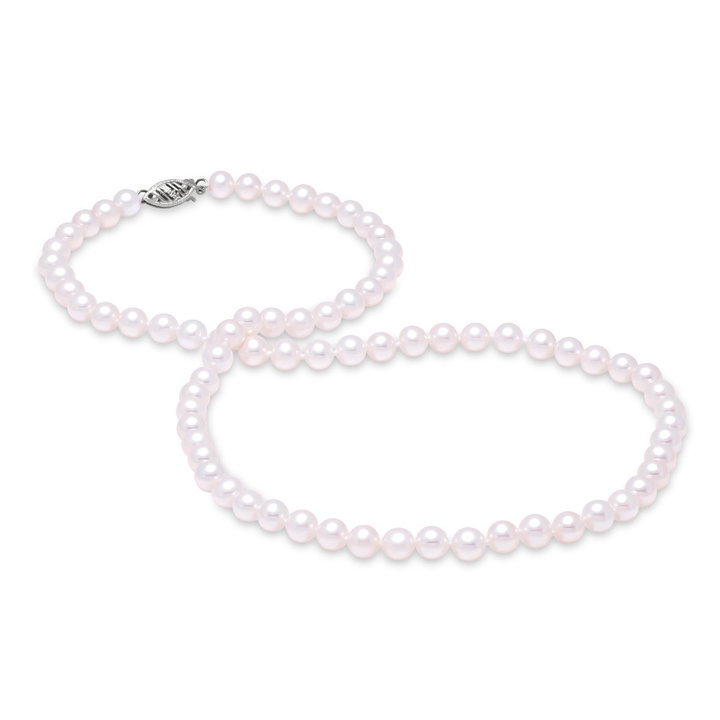 Freshwater Pearl Strand Necklace In White Gold 14K
