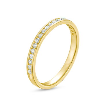 Channel Diamond Wedding Band by Adorette In Yellow Gold 14K