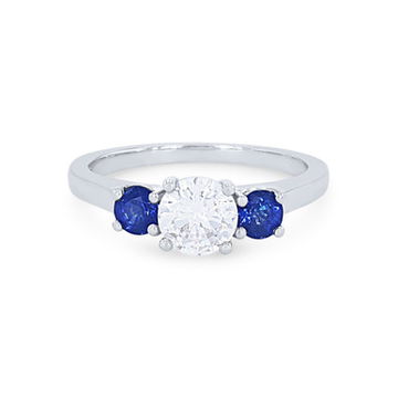 Three Stone Sapphire Engagement Setting