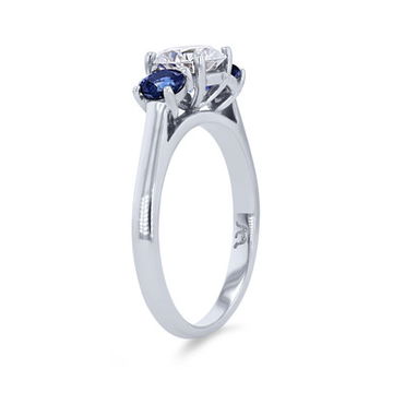Three Stone Sapphire Engagement Setting