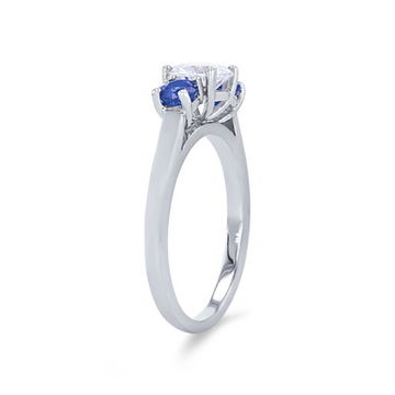 Three Stone Sapphire Engagement Setting
