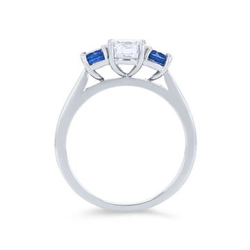 Three Stone Sapphire Engagement Setting