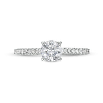 Cathedral Diamond Engagement Setting by Adorette In Platinum