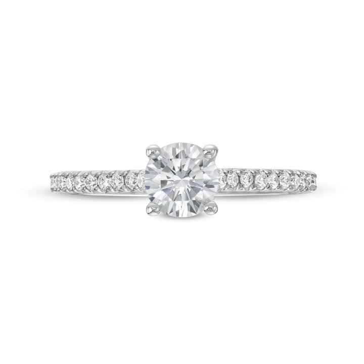 Cathedral Diamond Engagement Setting by Adorette In Platinum