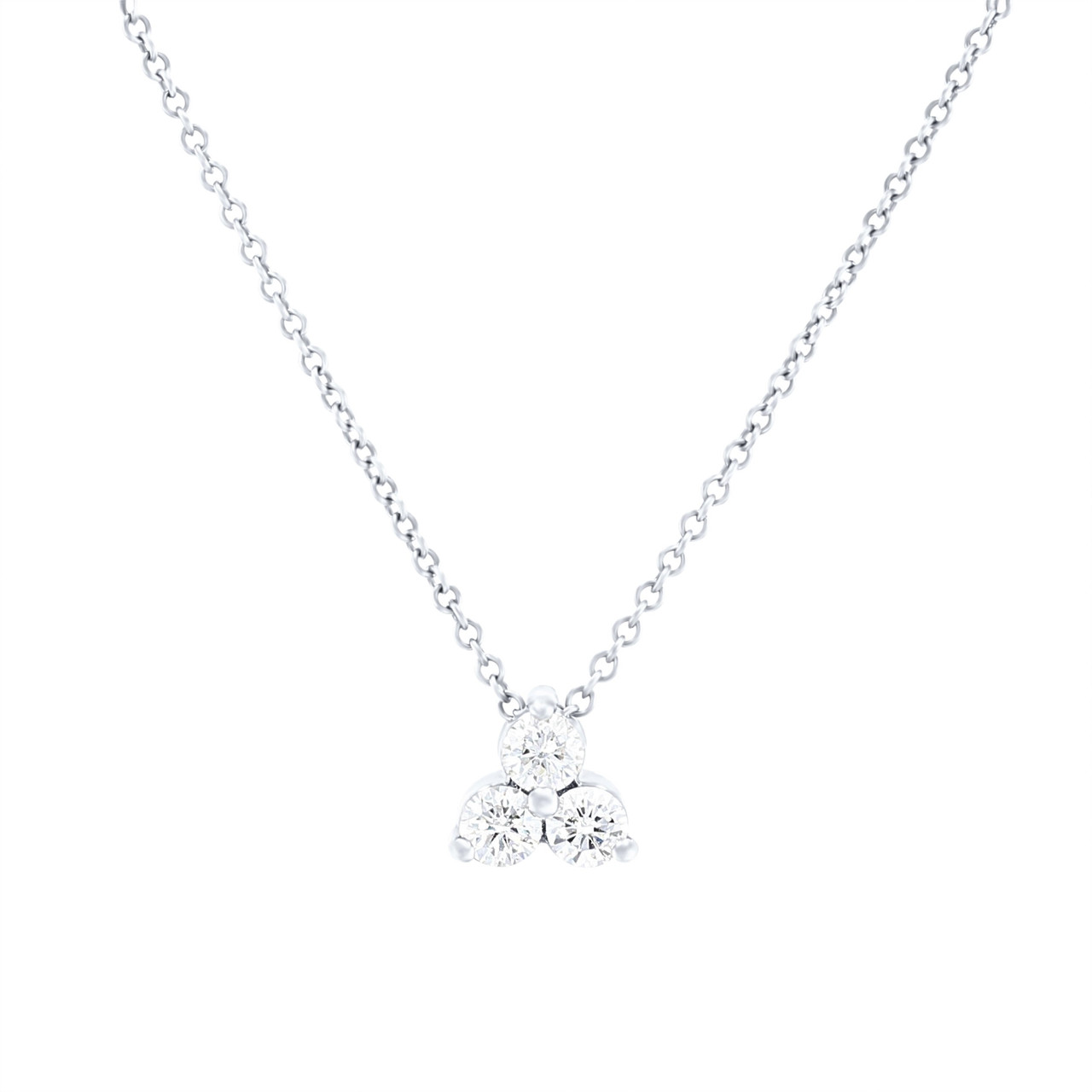 Diamond Trio Pendant Necklace 0