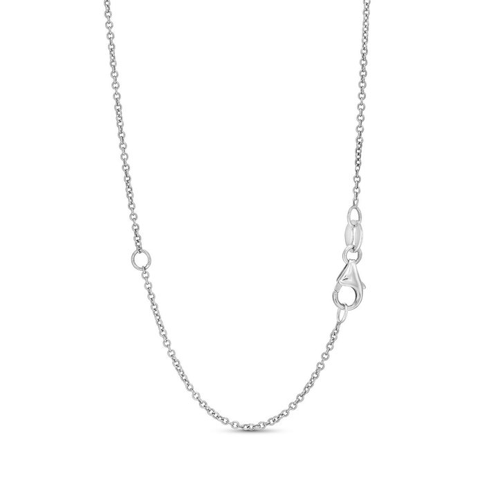 Diamond Trio Pendant Necklace In White Gold 14K