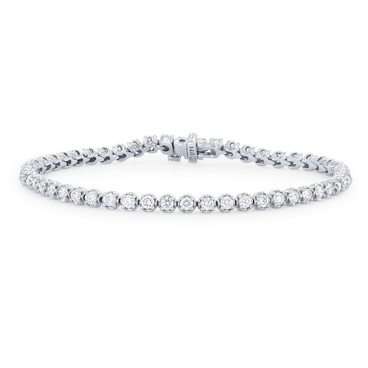 White Gold 14K Vintage Diamond Tennis Bracelet