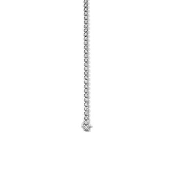 Vintage Diamond Tennis Bracelet In White Gold 14K