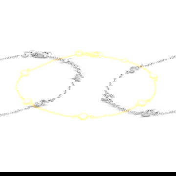 Diamond Bezel Station Bracelet