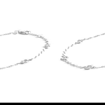 Diamond Bezel Station Bracelet