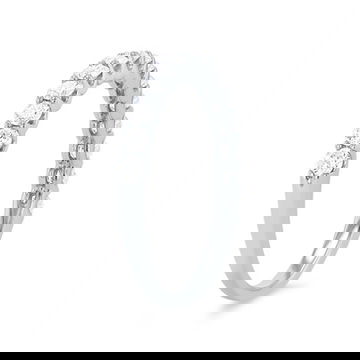 Halfway Scallop Diamond Wedding Band