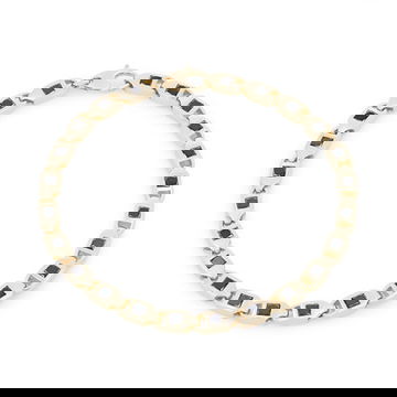 Princess Cut Black Diamond Bracelet