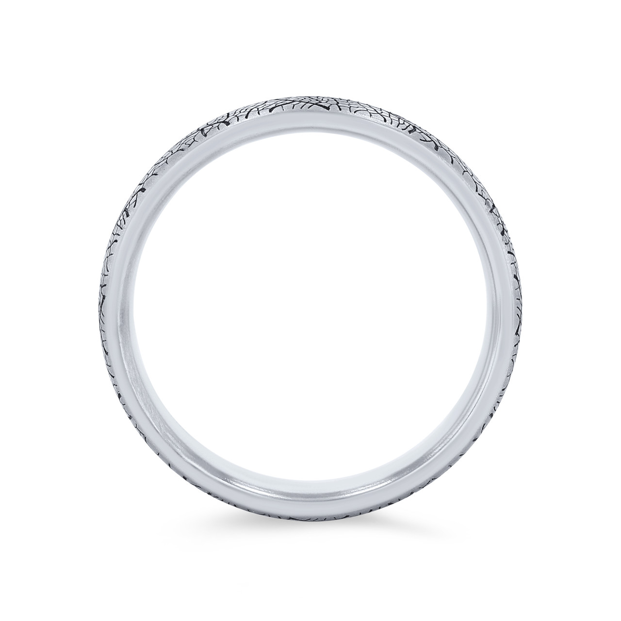 Leaf Detail 6.5mm Wedding Band 2